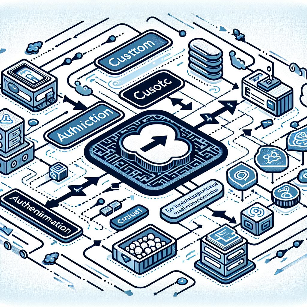 Create a 2D, linear digital illustration in a corporate, flat style that visualizes the flow of custom authentication within the LangGraph platform. The image should have a white, texture-less background and feature a detailed technical diagram with arrows to indicate the flow of information between processes. Use soft, distinct colors to ensure easy readability and comprehension of the content. The diagram should illustrate how credentials are validated and how users are authorized to access different resources in both LangGraph Cloud and self-hosted environments, while integrating with existing authentication providers.