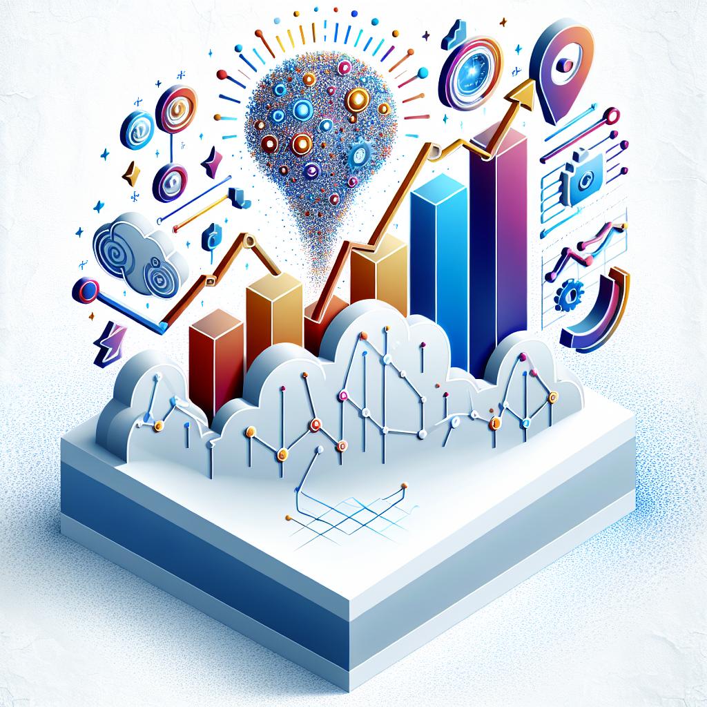 Imagine a 2D, corporately styled, flat vector illustration on a white, texture-less background. This image symbolizes the peak of global investment in artificial intelligence (AI) during the third quarter of 2024, marked by a 24% growth from the previous year. Central to this depiction are ascending graphs, symbolizing the flourishing investment. Besides these, vibrant icons representing technology and innovation denote their role in this AI sector's growth. The use of bright, vivacious colors should be a striking element within this image, conveying a sense of optimism and excitement.