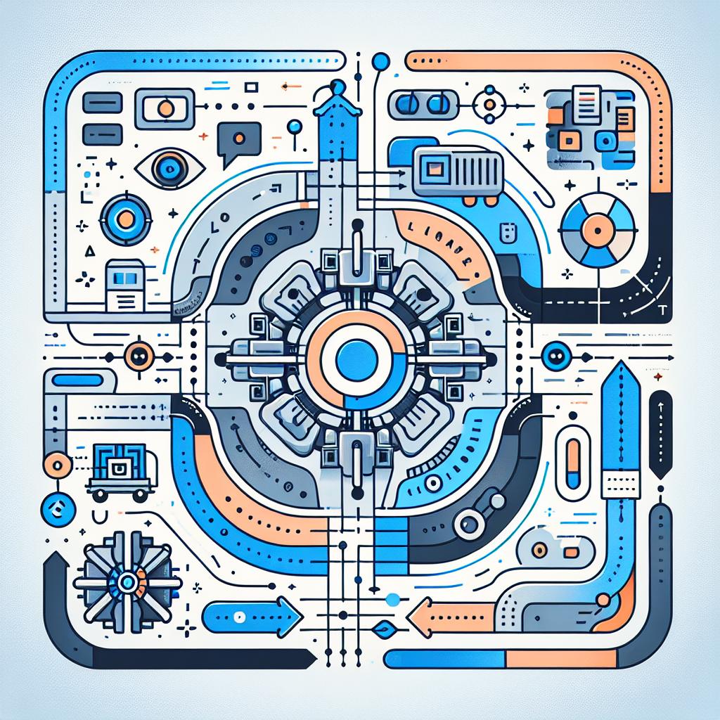 On February 15, 2025, an article explores the importance of the transformer architecture that has become the basis for practically all cutting-edge artificial intelligence models, among them big language models such as GPT-4o, and LLaMA, highlighting its functions, innovations, and promising future. Picture an illustrative vector graphics in a flat and corporate style that portrays the architecture of the transformers, prominently indicating its applications in multimedia and machine learning. The background is plain white and texture-less. The image has a 2D linear perspective. Additional elements to be included are blue and orange colors, symbolizing technology and innovation. Icons representing language, audio, and image, signifying the multimodal capabilities. Along with moving arrows that depict the continuous evolution and progress in the field.