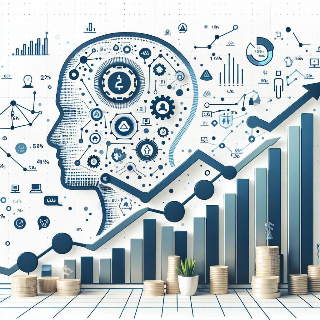 Create a 2D linear perspective image capturing the growth of artificial intelligence startups in Europe over recent years. The background should be white, textureless. An illustrative chart should be prominent in the scene, representing the growth data visually. Include icons symbolizing the emerging new companies in the form of startups. Add growth arrows to indicate the rising trend in the sector. The style of the image is in the nature of flat vector art, typically used in corporate settings.