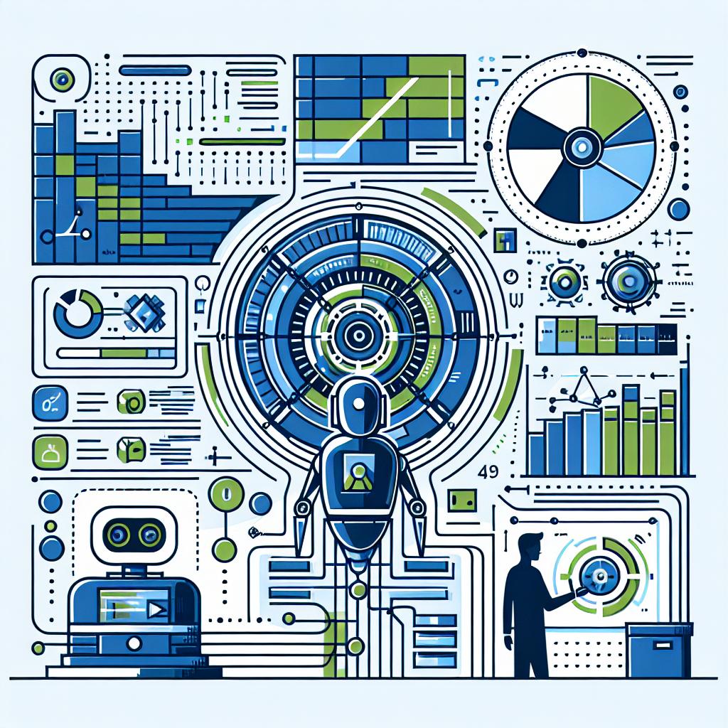 Create a corporate-style, vector-based, flat 2D image set against a plain white background. The central focus should be a digital language model, visually represented as a piece of technology intimately interacting with data streams. The data should symbolize the self-correction process. Use shades of blue and green to denote innovation and reliability. To emphasize the connection between users and AI, depict a human interacting with the machine. Remember, this scene should symbolically represent the Self-Correction via Reinforcement Learning (SCeRe) methodology released by researchers at a large tech company on October 1, 2024.