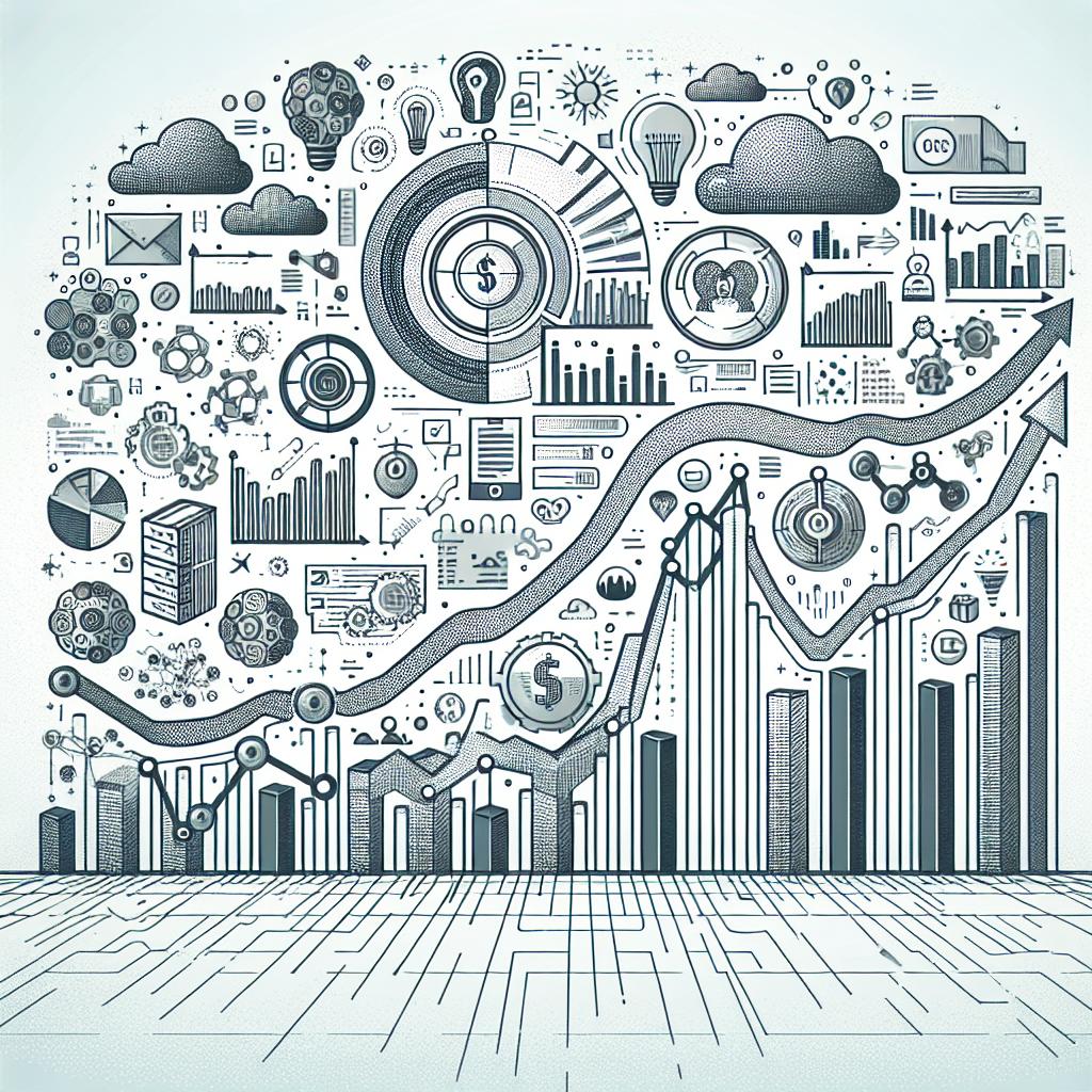 Imagine a 2D, linear perspective, flat, corporate-style vector illustration on a white, untextured background. The main feature of the image is an illustrative graph showcasing the efficiency of an advanced tool named 'Deep Research' compared to other models. The graph should include various icons representing the broad application areas of the tool, such as finances, healthcare, and technology. In addition to these elements, the background subtly incorporates technological elements, symbolizing a digital environment and innovation.