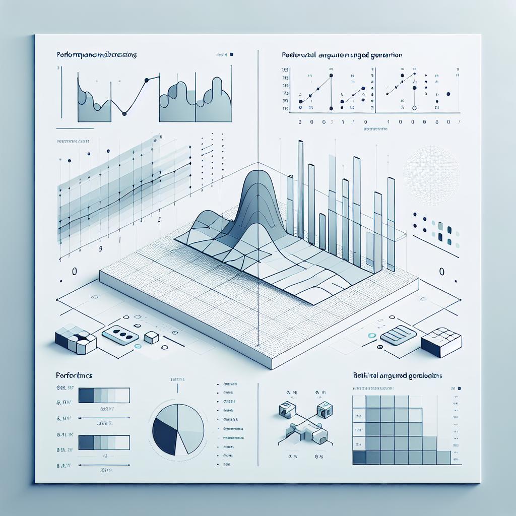 An aesthetic, flat-style vector image viewed from a 2D linear perspective. The background is plain white. Two different chart graphics are prominently displayed, visually comparing the performance of two conceptual language processing models, OpenAI o1 and Gemini 1.5, in tasks related to Retrieval Augmented Generation. In another section, a minimalist table reveals performance indicators and failure rates for these models. Tech icons symbolizing AI innovation are subtly scattered throughout the image. At certain spots, a faint, light blue shade quietly peaks in, setting a tone of modernity and technological advancement.