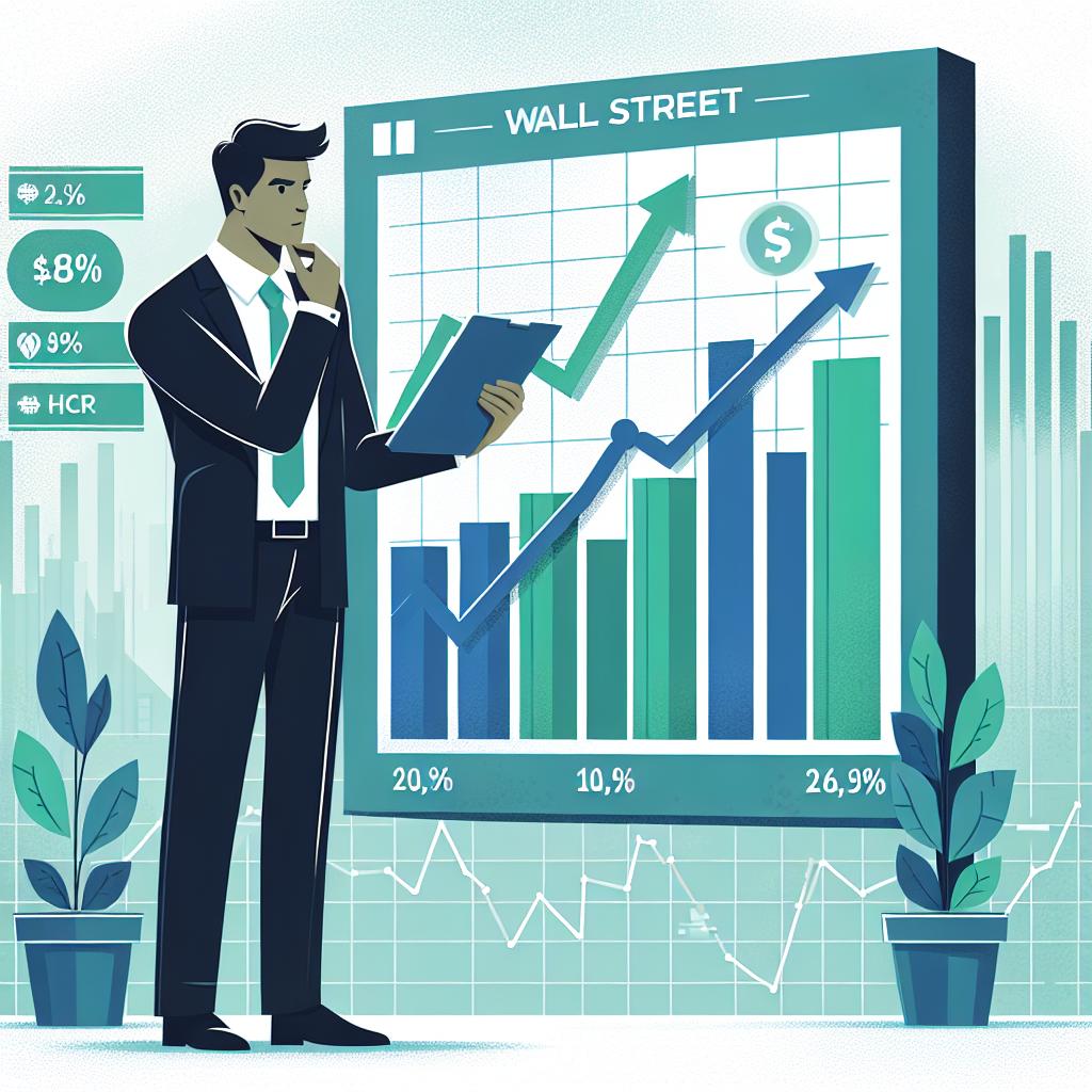 A corporate-style vector illustration in flat 2D design, on a white and untextured background. It depicts a South Asian investor critically analyzing a set of financial charts, signifying informed decision making. The investor appears thoughtful, representing the activity of Wall Street and its experts who are pointedly considering the recuperative potential of the healthcare sector amid a declining tech scenario. In the backdrop, growth graphs portray the potential rebound of the healthcare sector. The overall color palette is optimistic, employing shades of green and blue, hence conveying confidence and a positive future for the healthcare industry.
