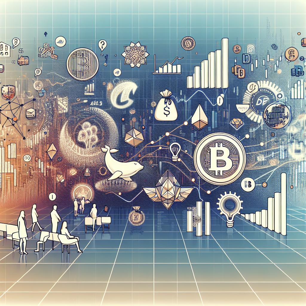 Imagine a flat corporate-style vector image in a 2D linear perspective on a plain white background. The main focus is a visual collage that encapsulates the dynamic economic scenario. It includes elements representing various facets of the financial market. Firstly, there are symbols of cryptocurrencies indicating the slowdown during year-end holidays. Secondly, consider incorporating a representation of GameStop stocks, showcasing the ongoing popularity. Thirdly, include icons symbolizing startups in Artificial Intelligence reflecting the rise of this technology in the investment world. All these elements should appear against a backdrop of moving financial graphs, signifying market dynamics.
