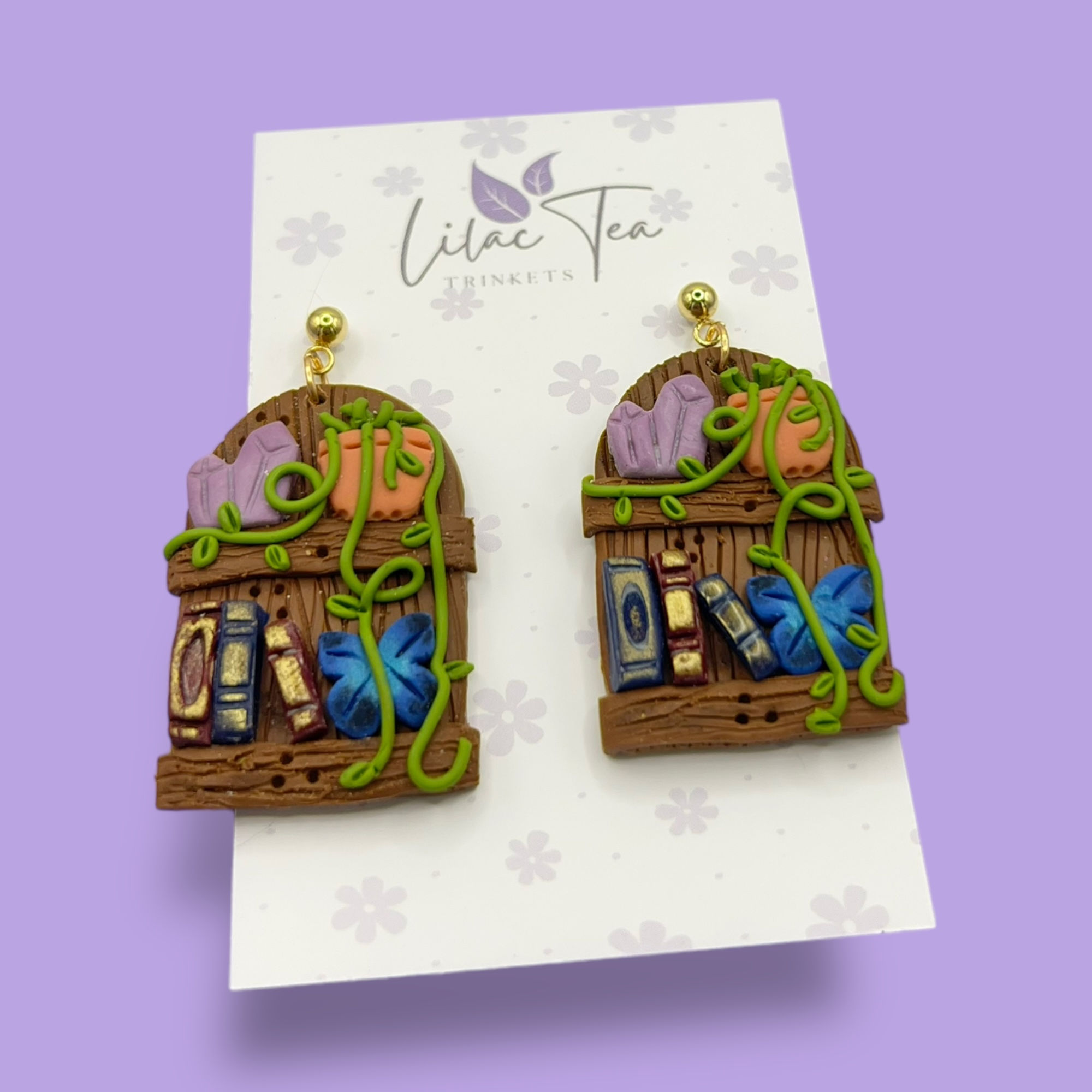 Witchy Book Nook Earrings