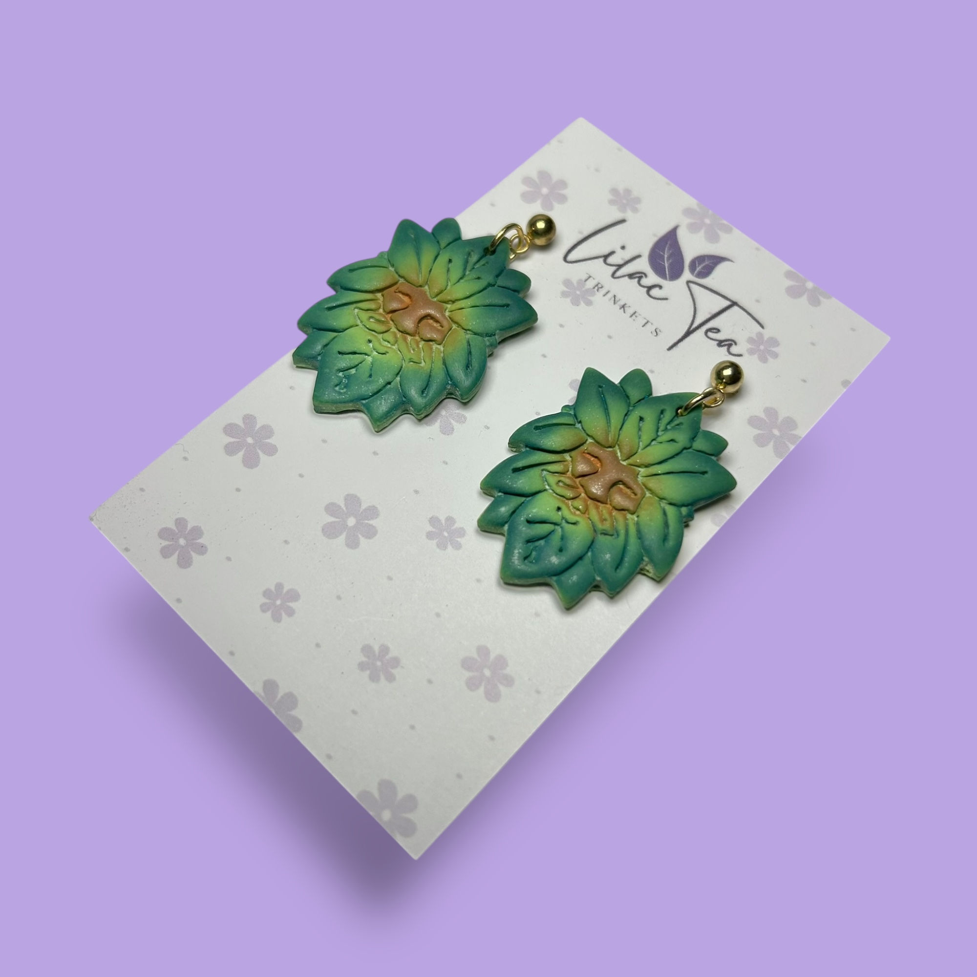 Green Man Earrings