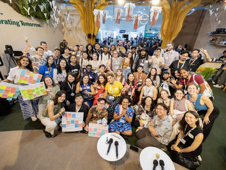 youth delegates participating in COP30 in Brazil