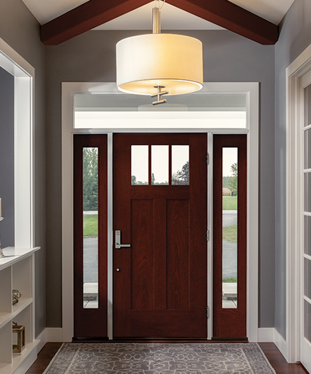 Custom exterior front door installation for a residential home in Cambridge, Maryland