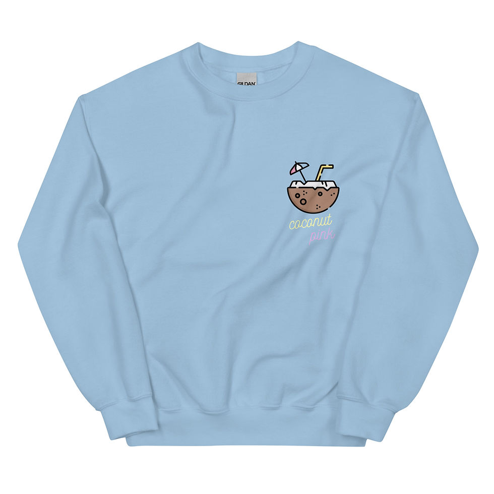 Thumbnail: Coconut pink classic logo crew neck