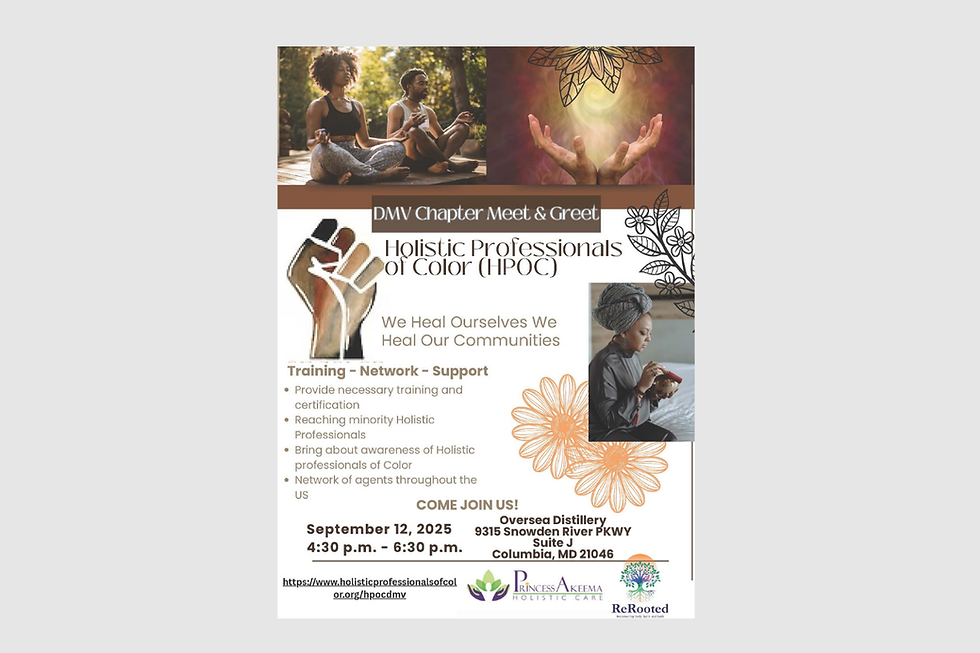 DMV Chapter Meet & Greet — Holistic Professionals of Color (HPOC)