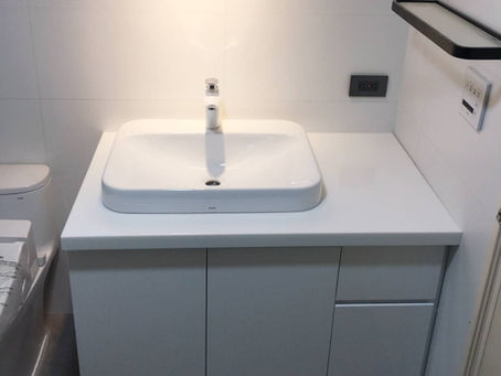 訂製人造石 盆+櫃