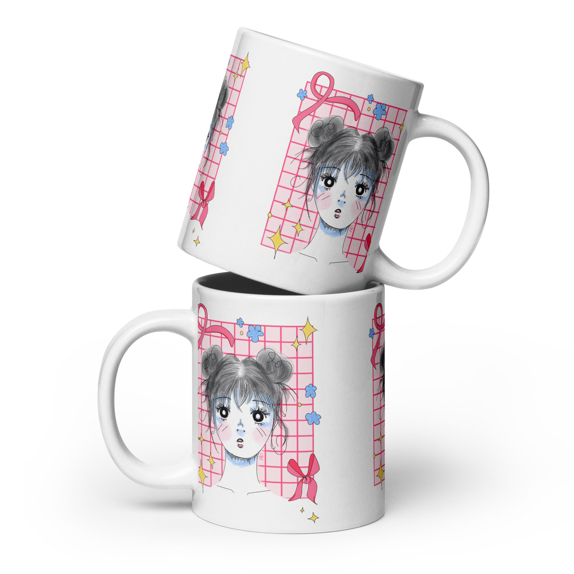 Anime Girl Sketch Mug
