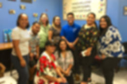MEI staff at a meeting