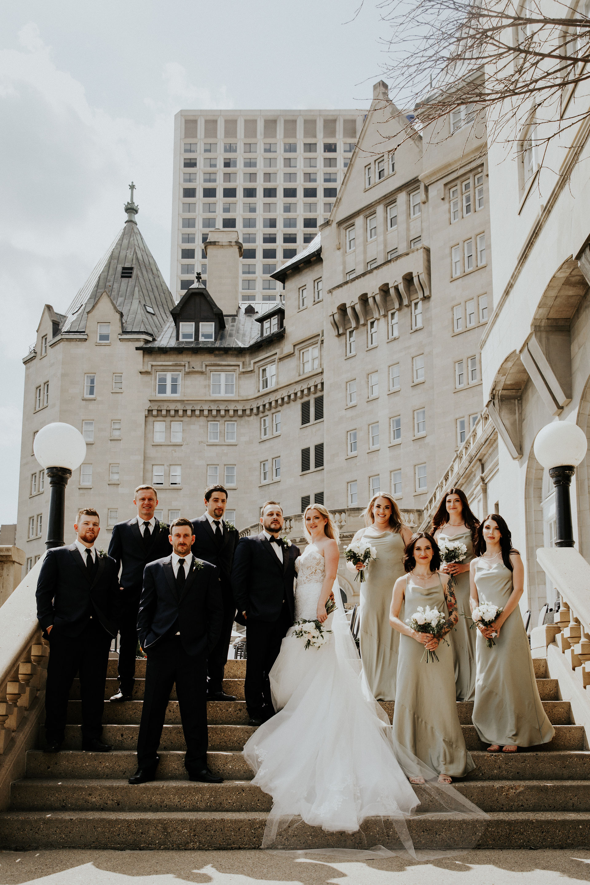 Fairmont Hotel Macdonald Edmonton, Alberta Wedding ceremony and backyard reception
