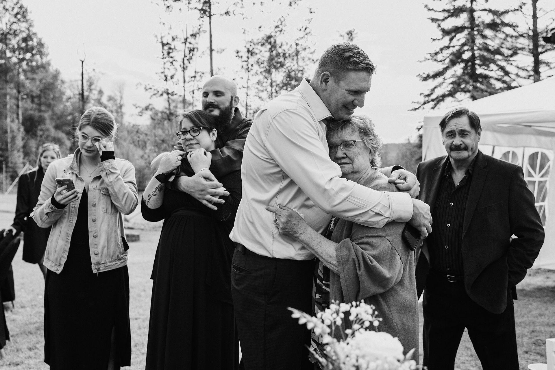 Intimate Backyard Wedding in Whitecourt, Alberta