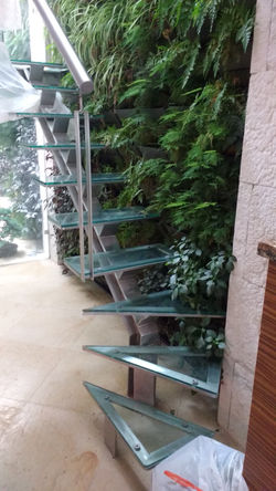 escaleras de cristal