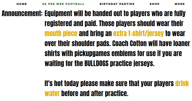 Football Gear!