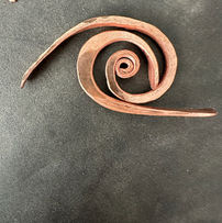 copper metal spiral jewelry