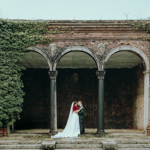 Hannah and James's winter wedding at Broome Park Hotel