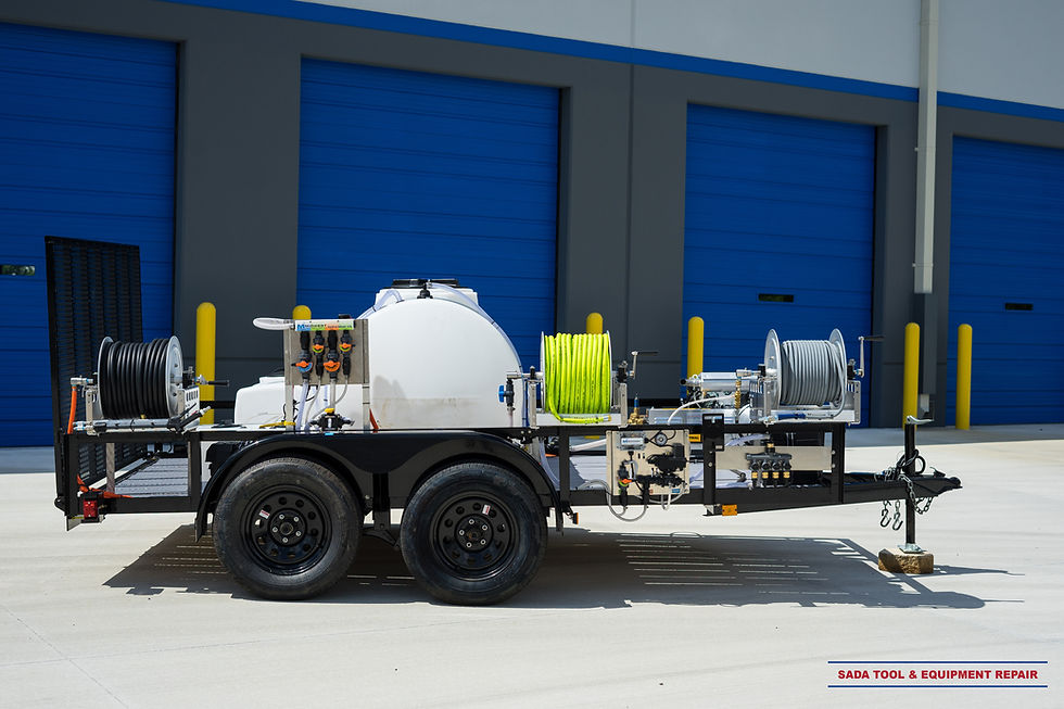 Thumbnail: 8 GPM 3500PSI 12V Softwash / Pressure Washing Trailer 6x12 Tandem Axle