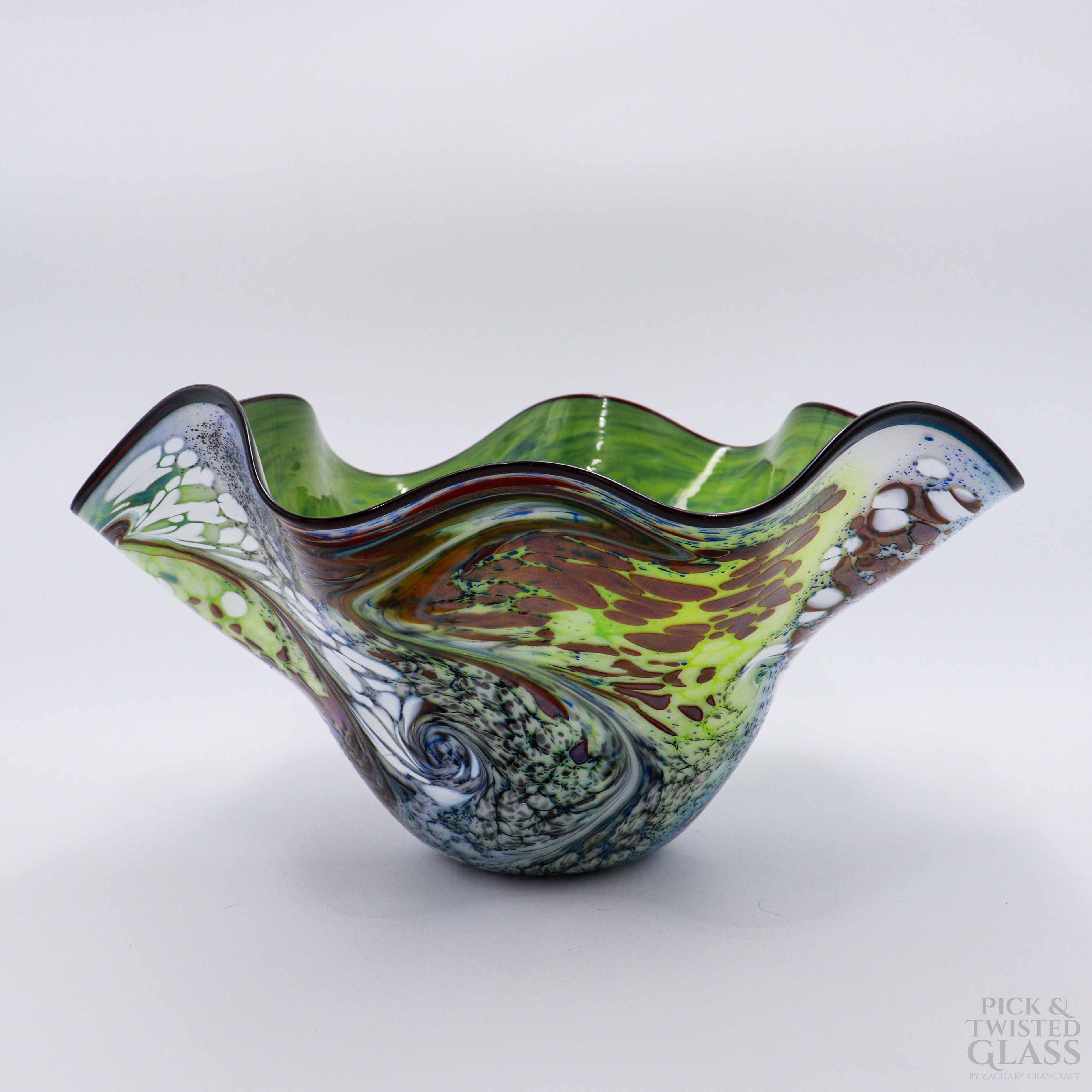 Siren Shroud Glass Wavy Bowl