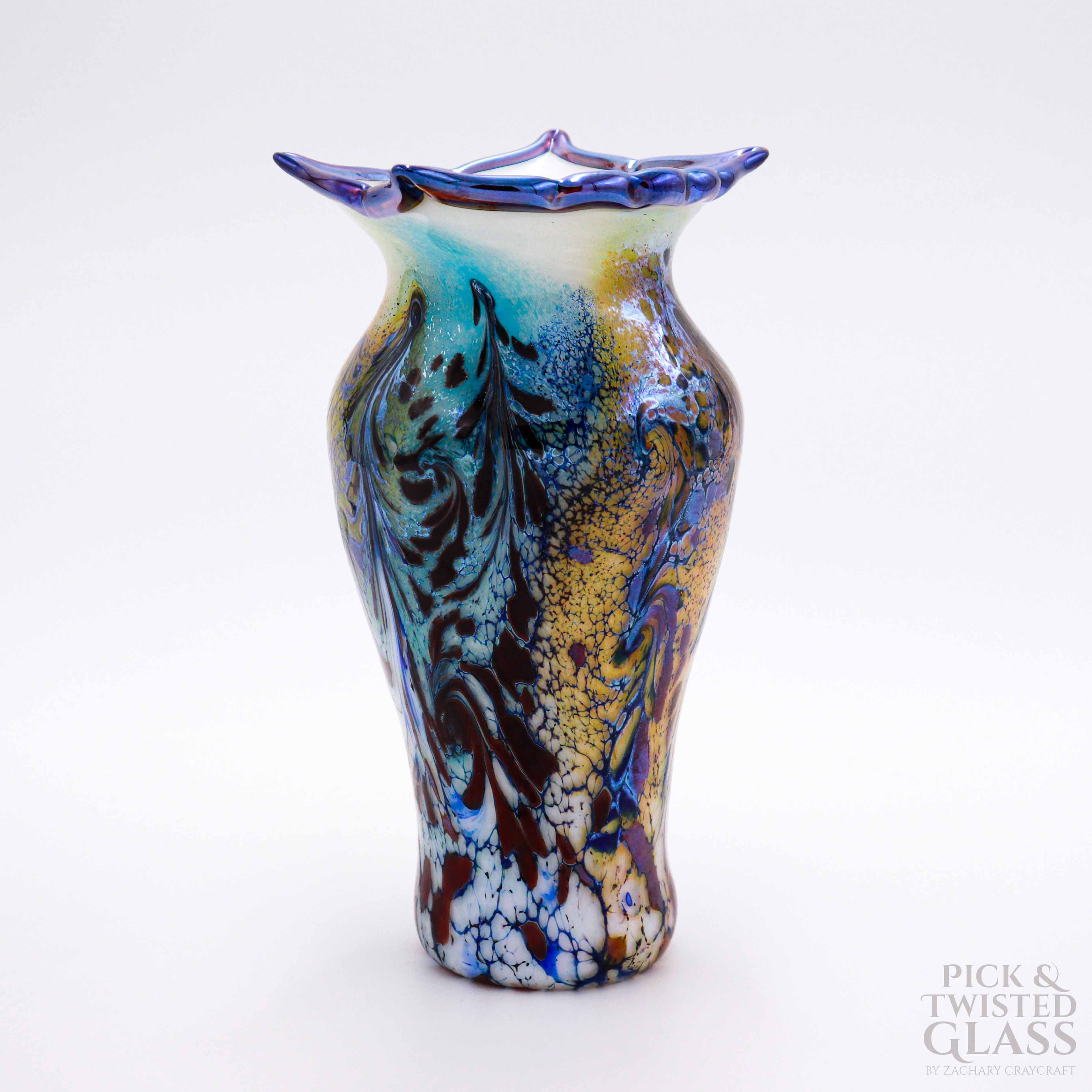 Cosmic Bow Glass Vase