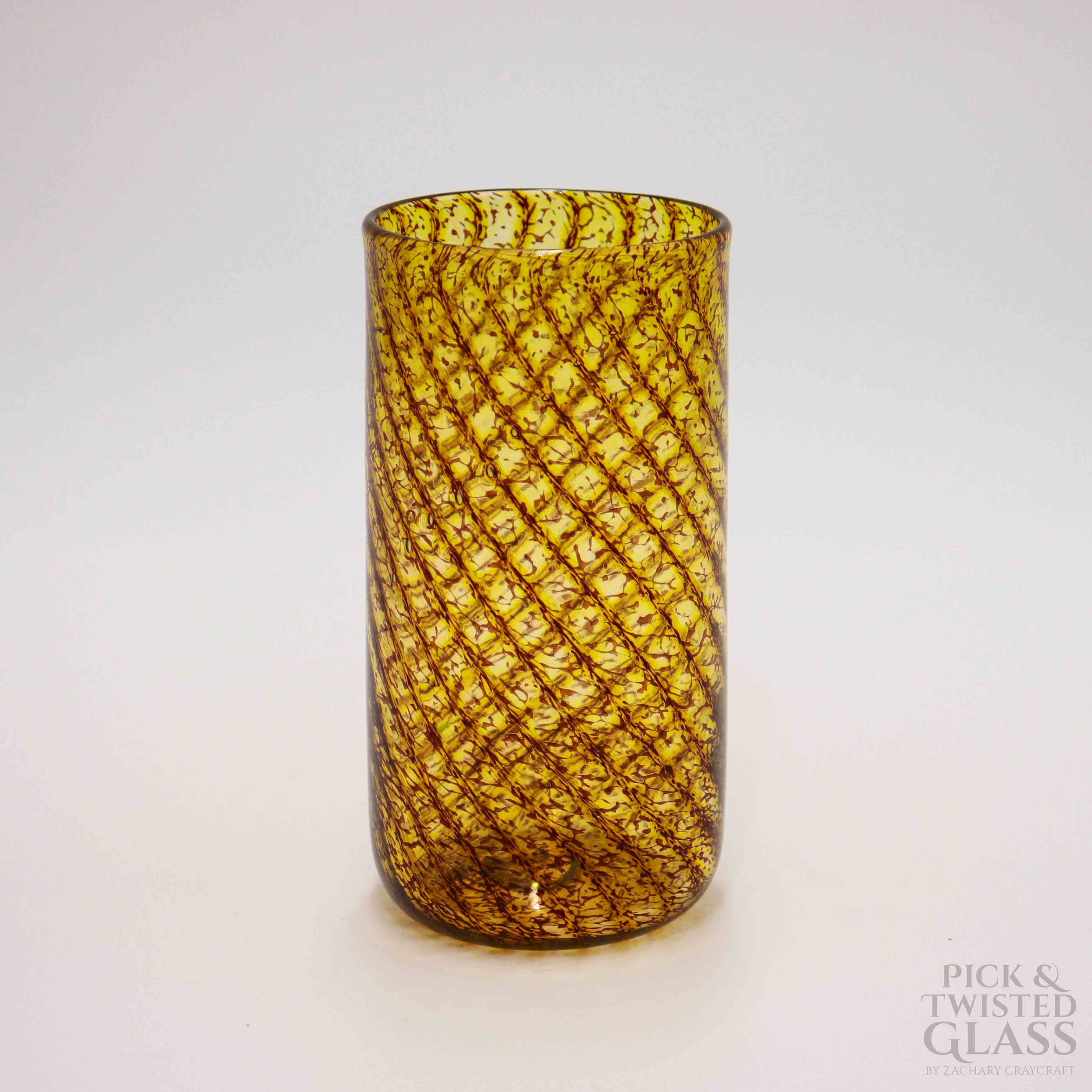 Honeysuckle Twist Drinking Glass