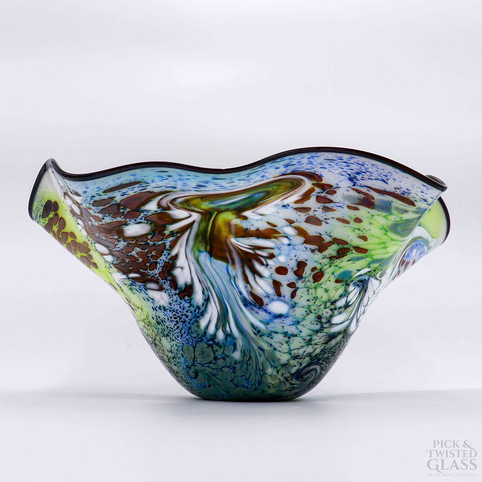Thumbnail: Siren Shroud Glass Wavy Bowl