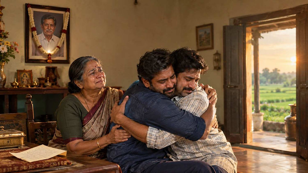 ఆస్తి కోసం అనుబంధం తెలుగు కుటుంబ కథలో తల్లి సీతమ్మ సమక్షంలో మళ్లీ ఒక్కటైన అన్నదమ్ములు రఘు, మధు