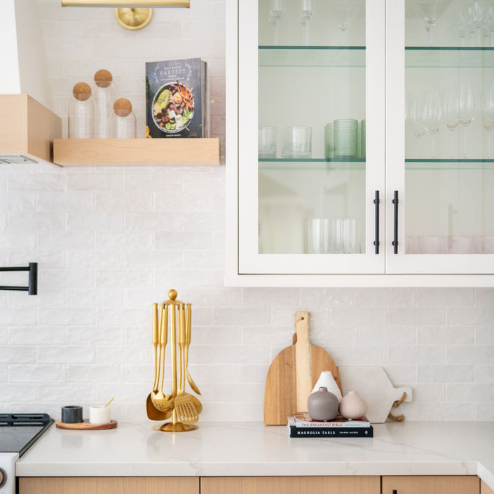 Modern Farmhouse Kitchen renovation in Miami, FL designed by Miami Interior Designers KJ Design Collective Interiors