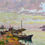 Miniature : CLAVERIE Jules (1859-1932) " Pêcheur le long du canal aux Martigues"