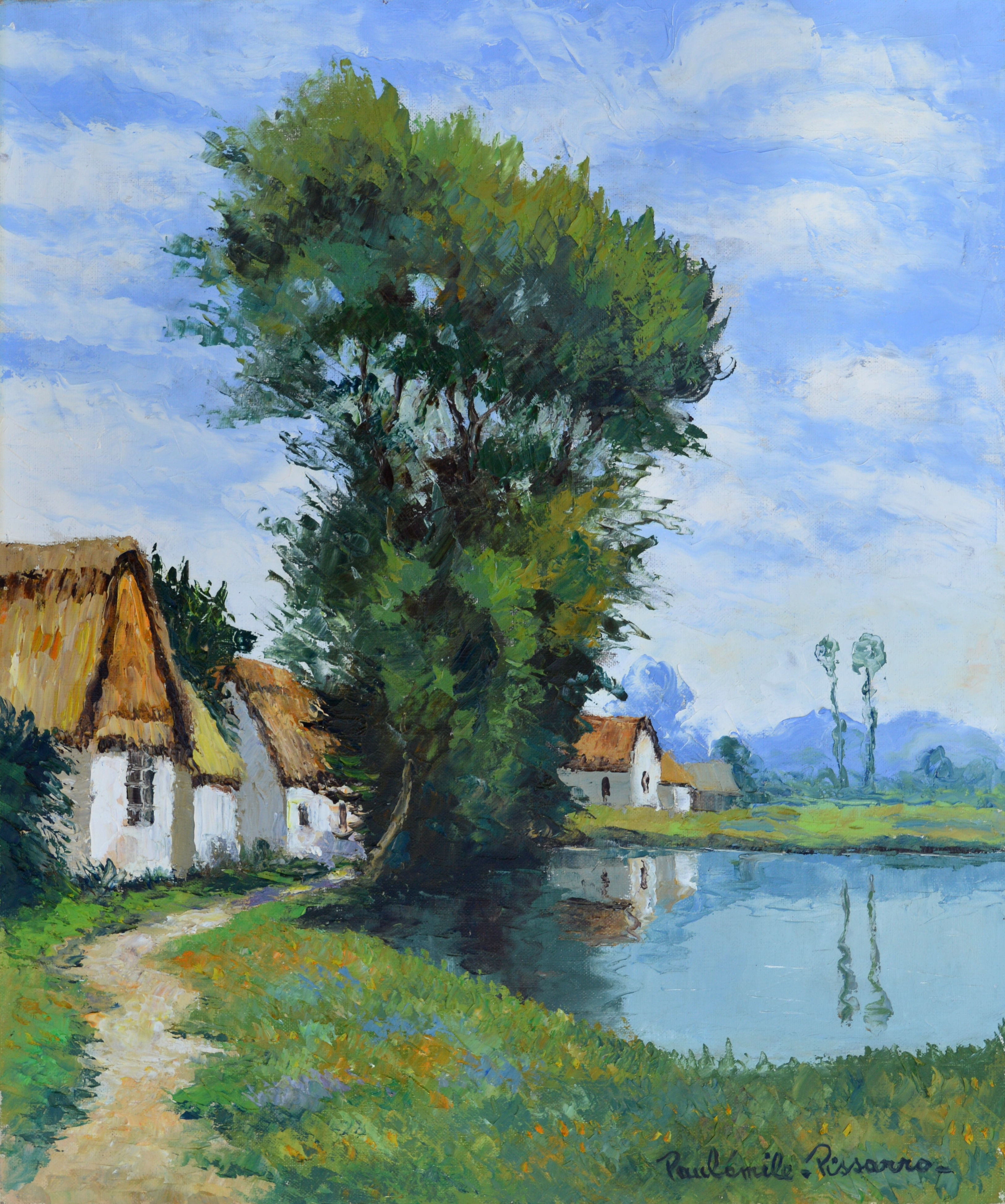 PISSARRO Paul-Emile (1884-1972)  " La grande mare à Berneval "