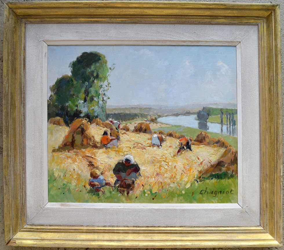 Thumbnail: CHAGNIOT Alfred-Jean (1905-1991) "The Gleaning in Seine et Oise"