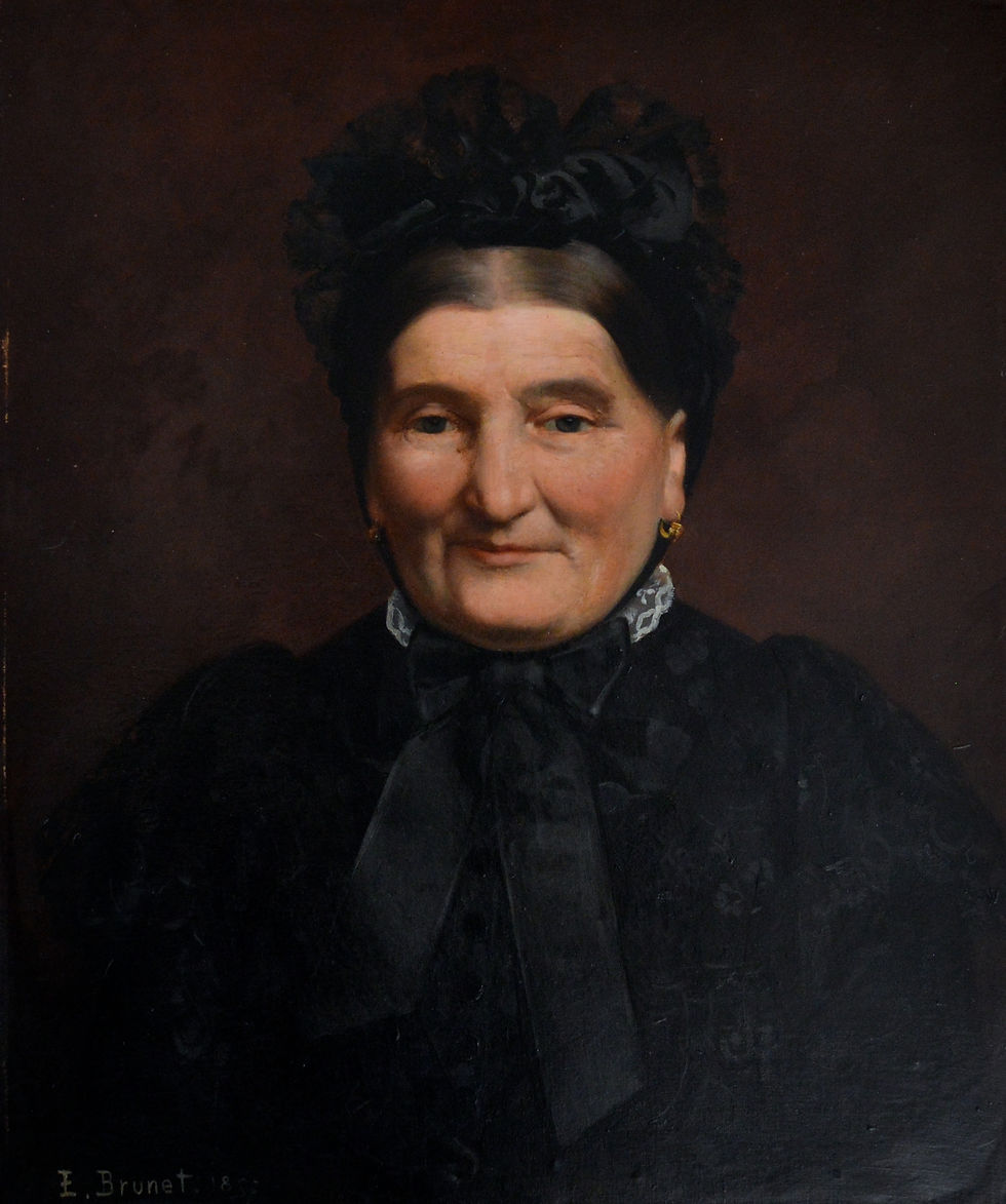 Miniature : BRUNET Emile (1864-1943) " Portraits de Monsieur et Madame " Bordeaux