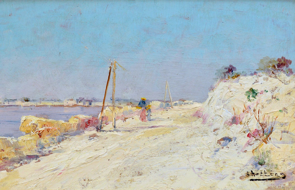Thumbnail: NATTERO Louis (1870-1915) "The White Road Along the Étang de Berre" 

