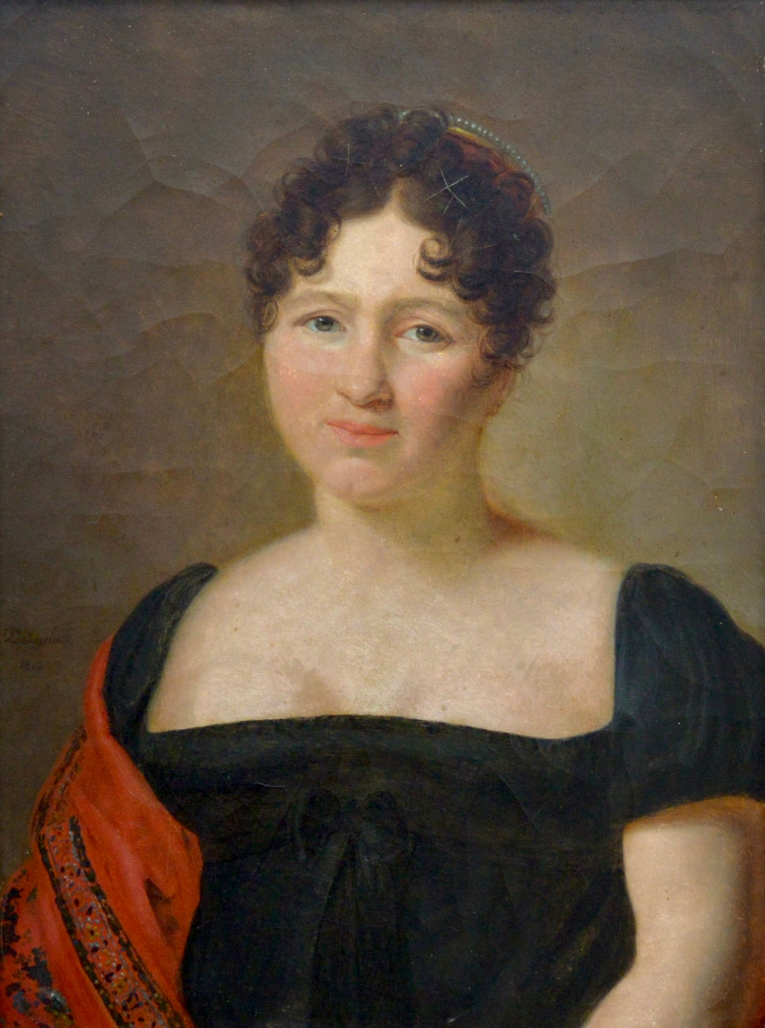 DELAPLACE Jacques (1767-1831) "Portrait de madame 1812"