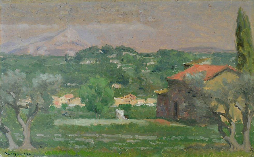 Thumbnail: REYMOND Casimir (1893-1969)  " Sainte Victoire Mountain in Aix en Provence "