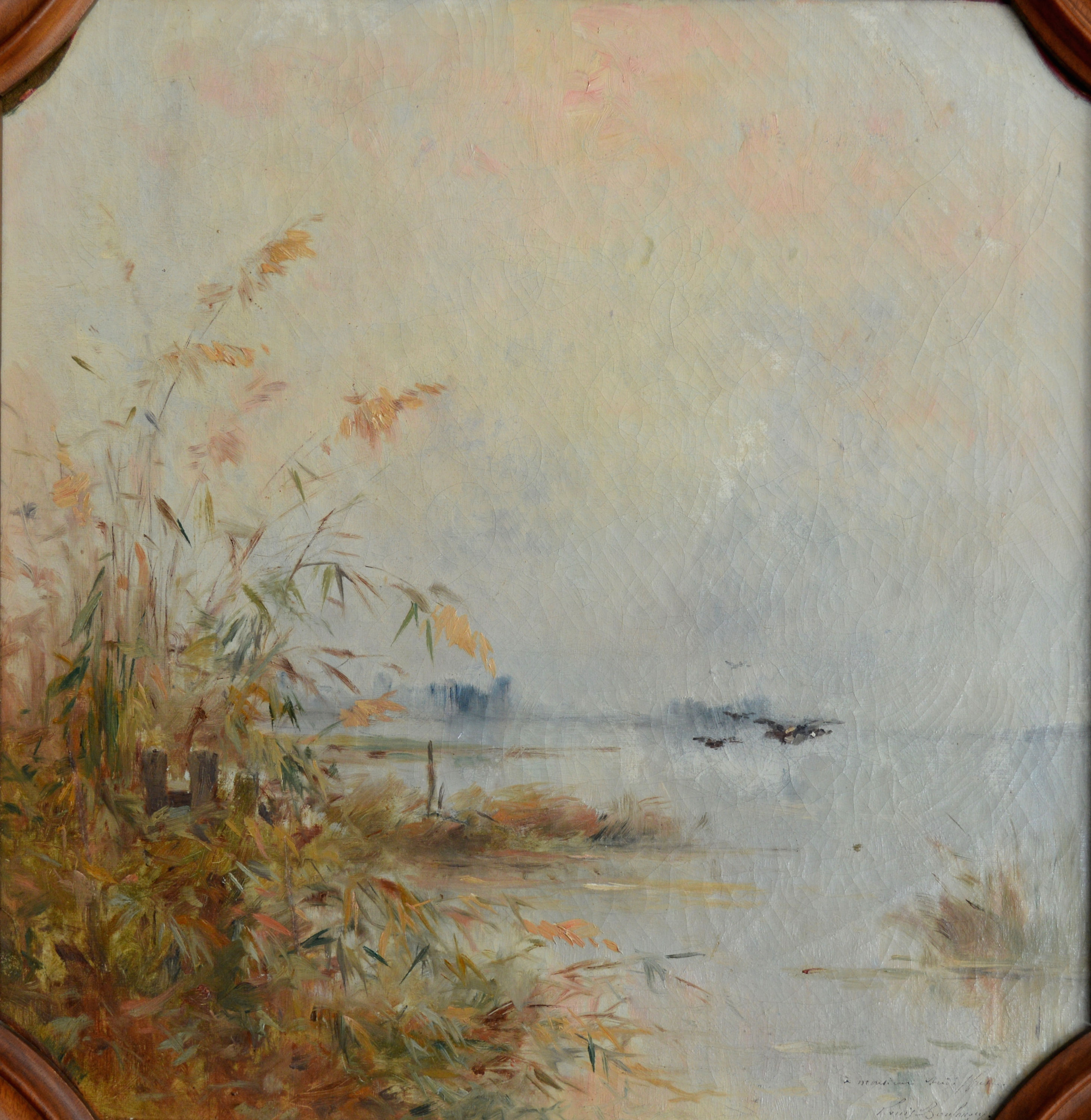 BOULANGER Louis-René (1860-1917) "L'envol des canards, Ain" Bugey