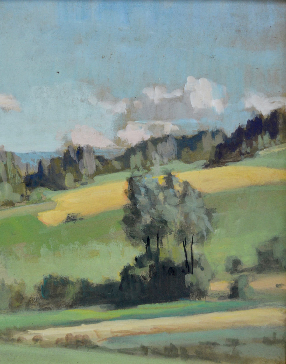Miniature : WEGELIN Émile (1875-1962) « Paysage de campagne »