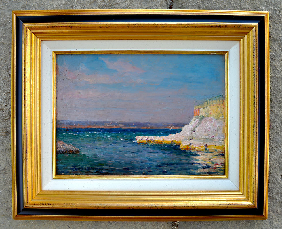 Miniature : CREMIEUX Edouard (1856-1944) « Corniche à Marseille »