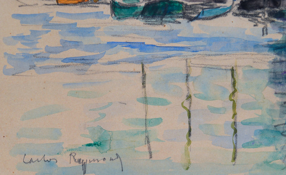 Thumbnail: REYMOND Carlos (1884-1970) "Le Croisic, quai de la Poissonnerie"