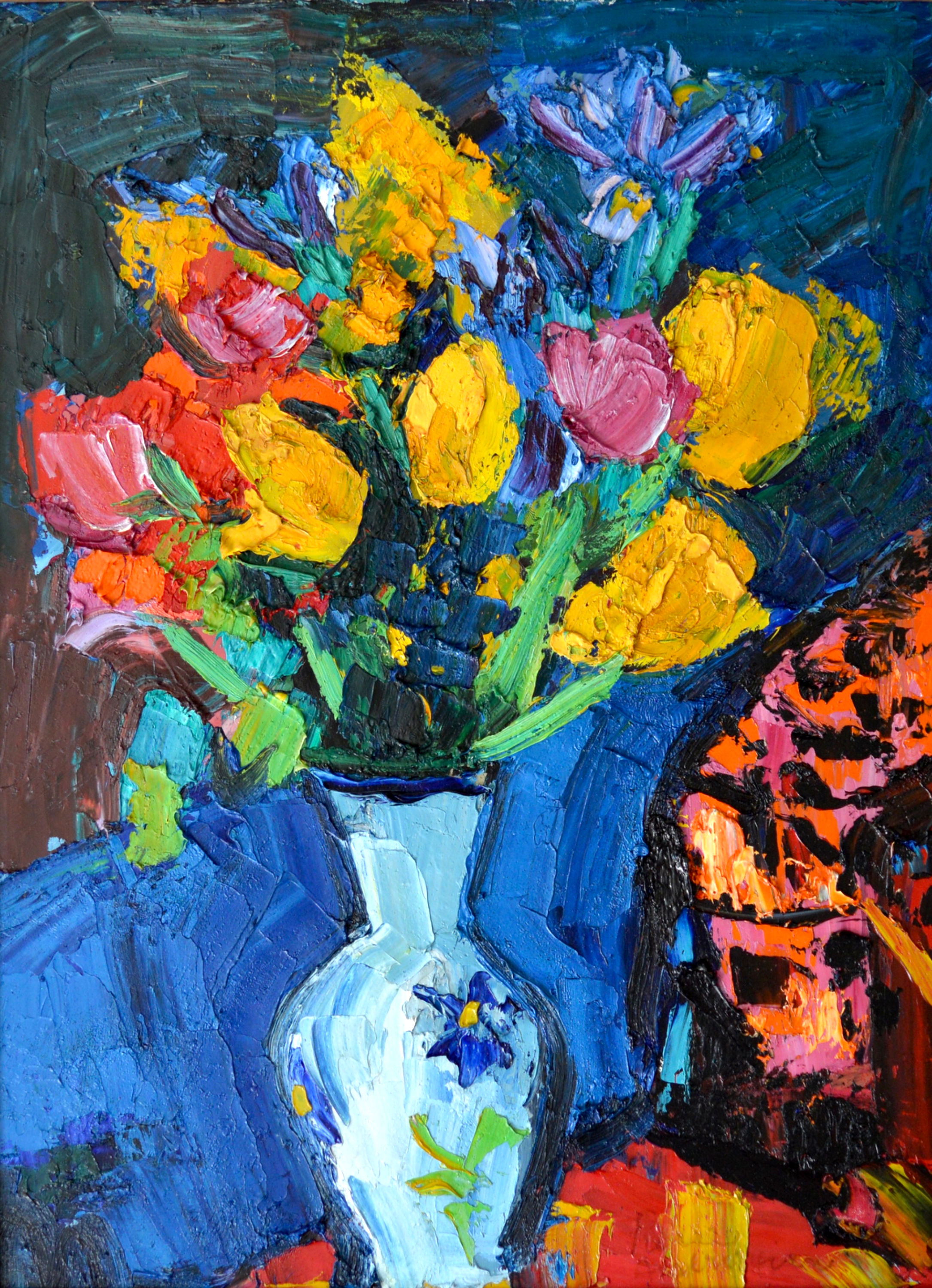 AMBROGIANI Pierre (1907-1985)  « Bouquet de Tulipes dans un vase »