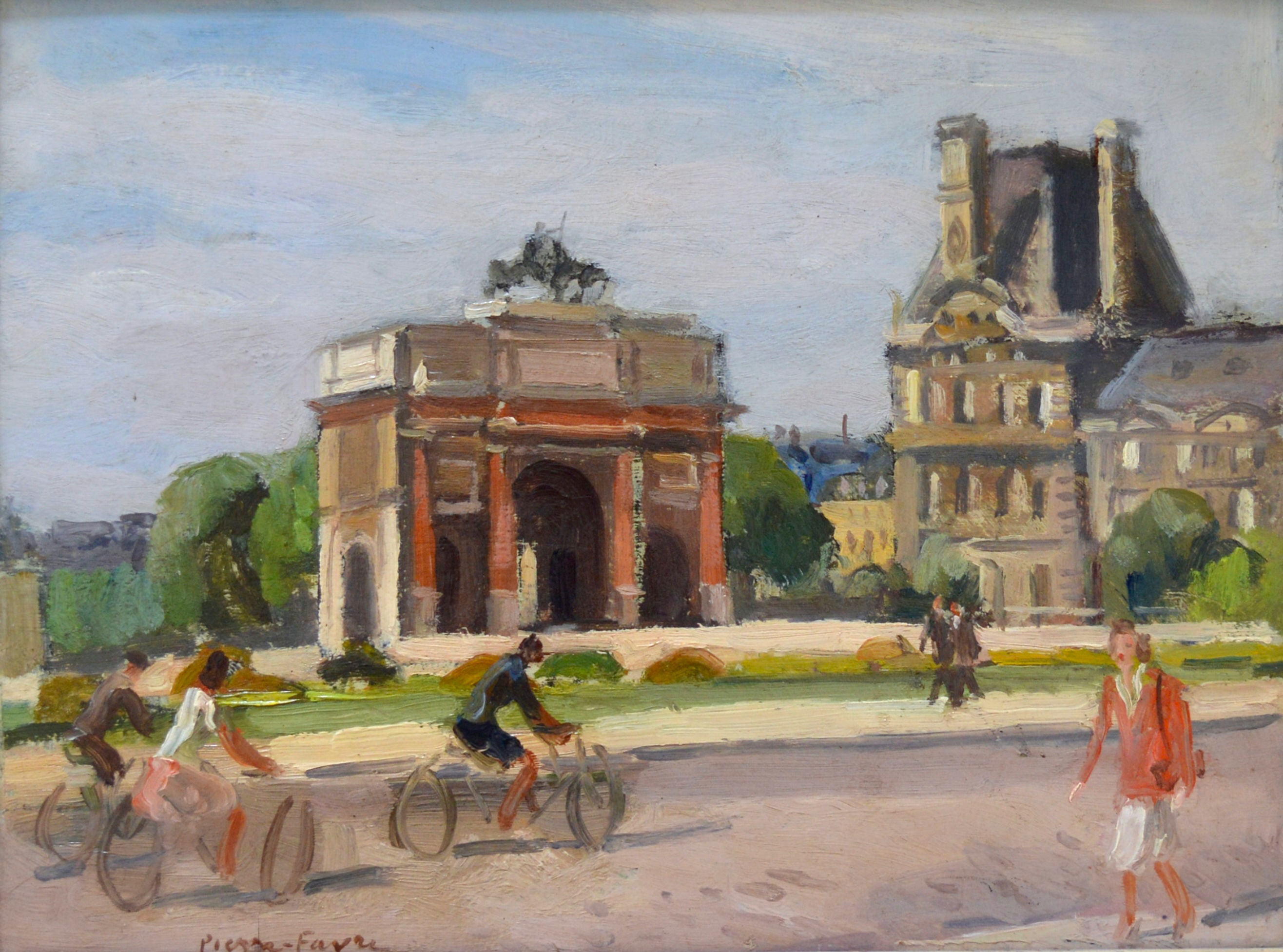 FAVRE Pierre (1906-1983) « L'arc de triomphe du Carrousel, Paris »
