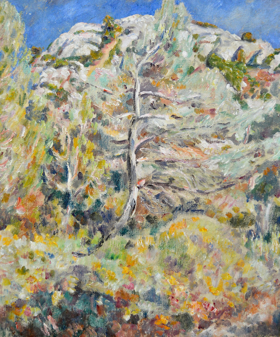 Miniature : CARRERA Augustin (1875-1952)  " Les Alpilles en été "