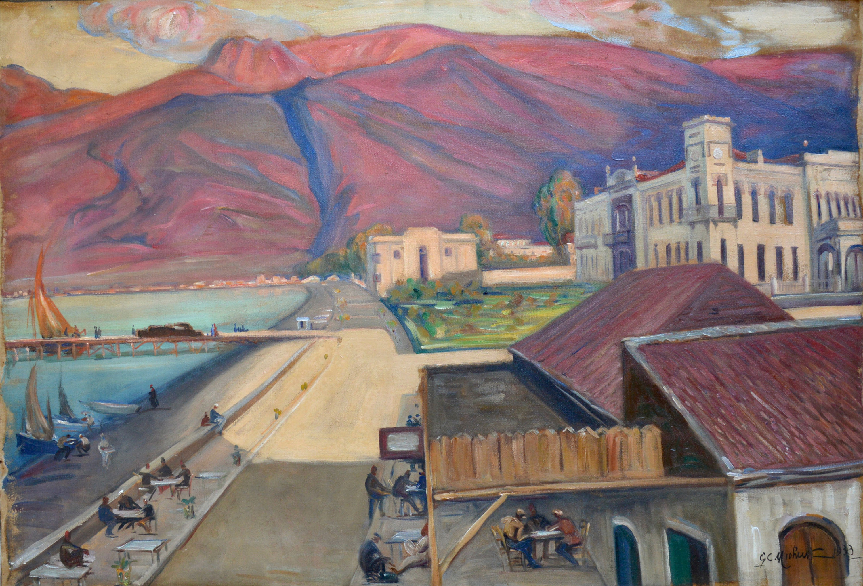MICHELET Georges (1873-1946)  « La place à Alexandrette, Syrie » Iskenderun