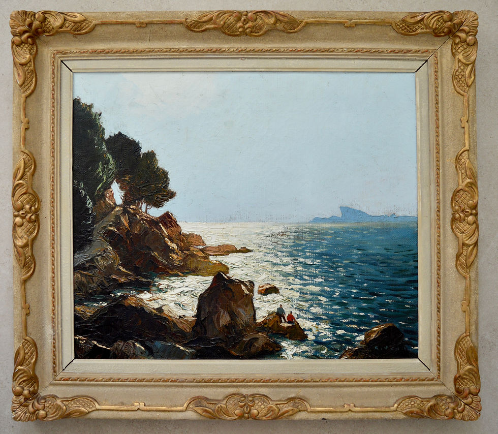 Thumbnail: VIDAL Gustave (1895-1966)"The Gulf of La Ciotat, backlight effect" 

