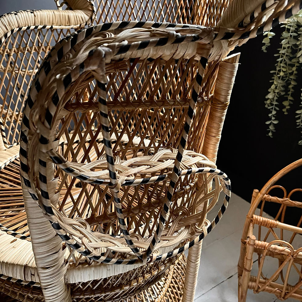 Thumbnail: Iconic Emmanuel HUGE peacock chair 5ft 9"