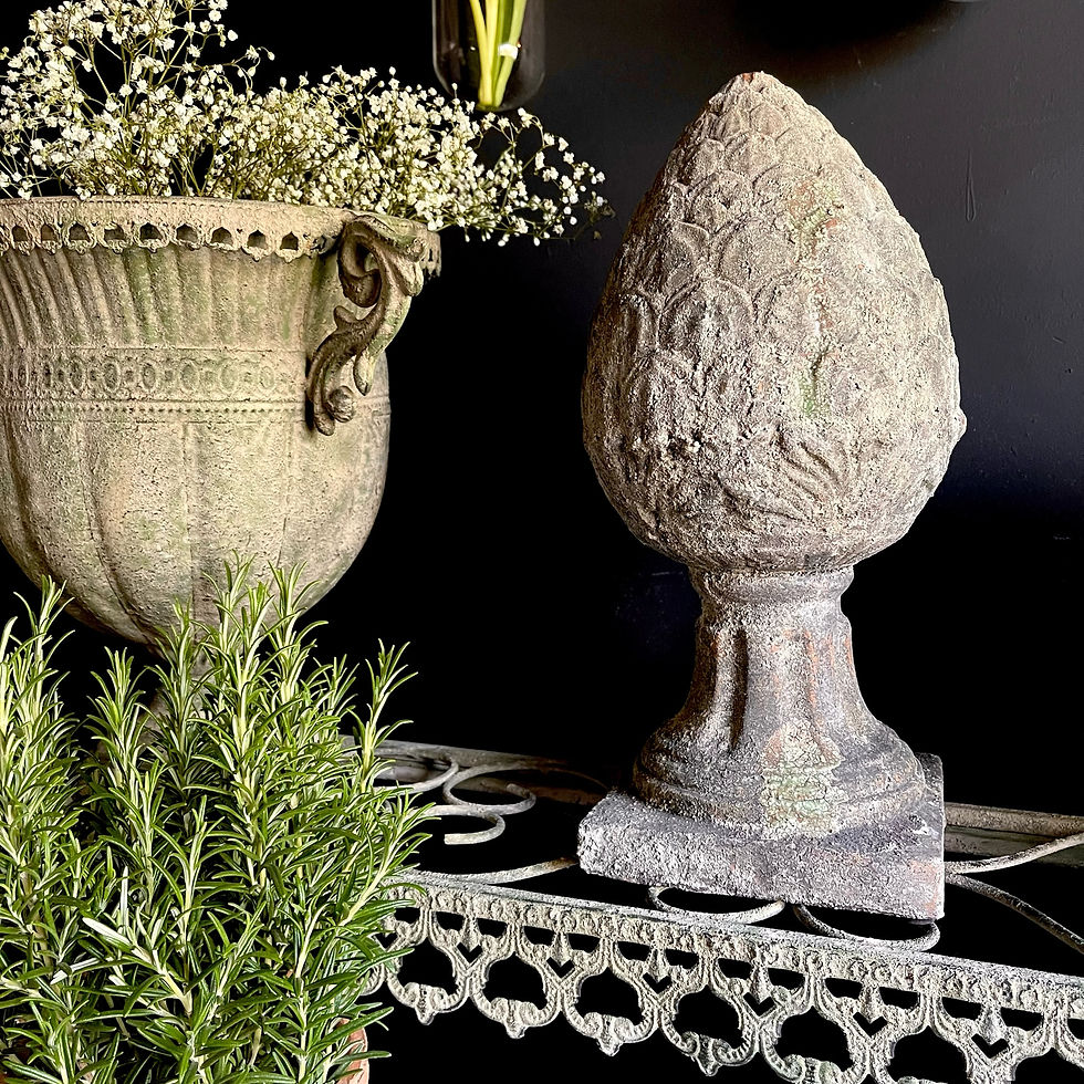 Thumbnail: Aged Terracotta Pinecone Finial.
