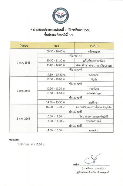LINE_ALBUM_ตารางสอบขอบเขตข้อสอบปลายภาค12568_250918_1.jpg